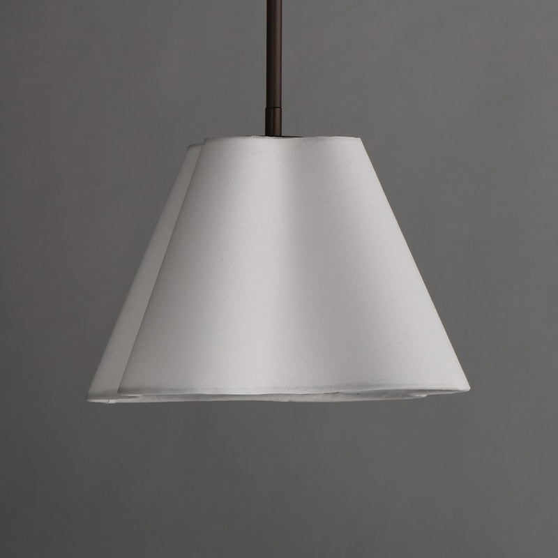 Maxim Lighting Saxon 1Lt 9" Single Pendant, Oil Rubbed Bronze/White
