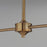 Maxim Lighting Saxon 2Lt 10.25" Linear Pendant, Aged Brass/White