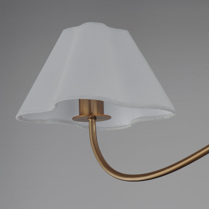 Maxim Lighting Saxon 2Lt 10.25" Linear Pendant, Aged Brass/White