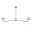 Maxim Lighting Saxon 2Lt 10.25" Linear Pendant, Oil Bronze/Wht - 18102WTOI