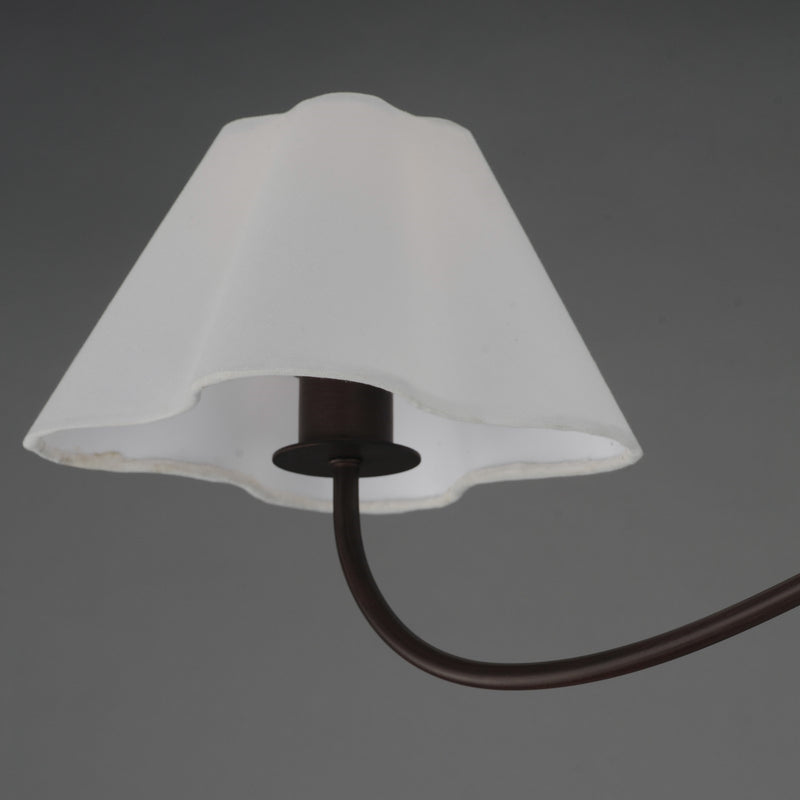 Maxim Lighting Saxon 2Lt 10.25" Linear Pendant, Oil Bronze/Wht