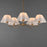 Maxim Lighting Saxon 5Lt 9.25" Chandelier, Natural Aged Brass/White