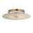 Maxim Lighting Quarry 1Lt 15" LED Sconce/Flush, Brass/Alabaster - 18202WANAB