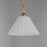 Maxim Lighting Kismet 1 Light Single Pendant, Gold Leaf/Satin White