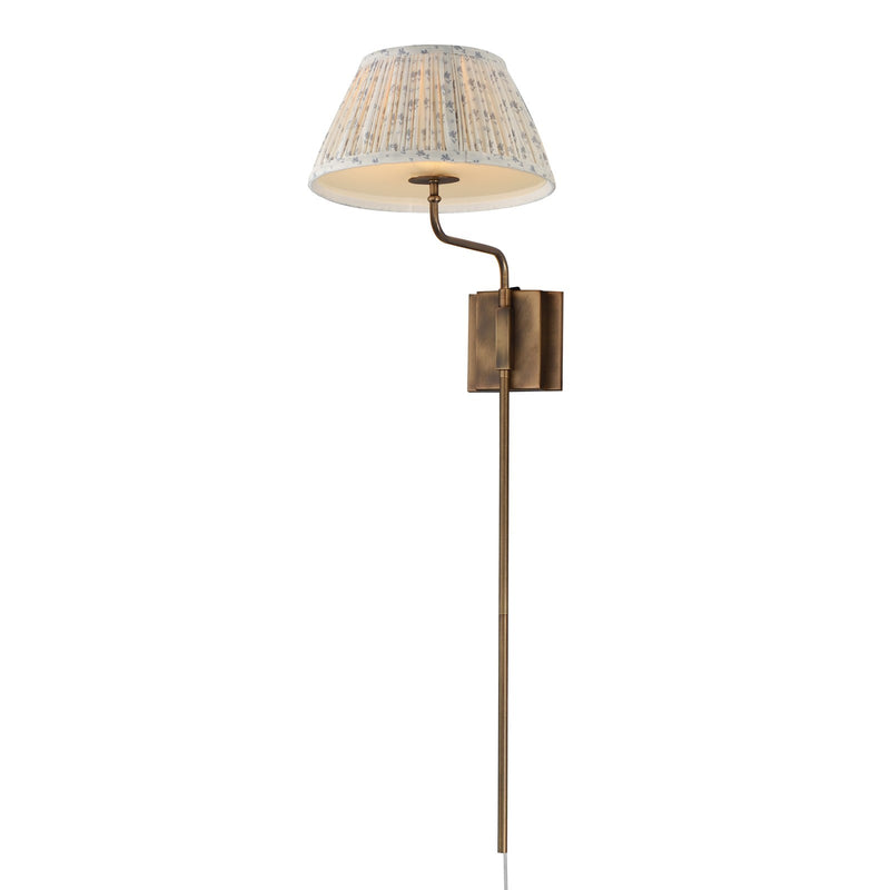 Maxim Lighting Dunbridge 1Lt 39.25" Wall Sconce, Blue Wht/Brs