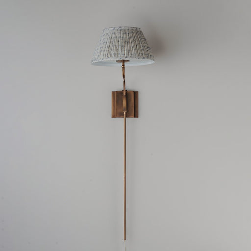 Maxim Lighting Dunbridge 1Lt 39.25" Wall Sconce, Blue Wht/Brs