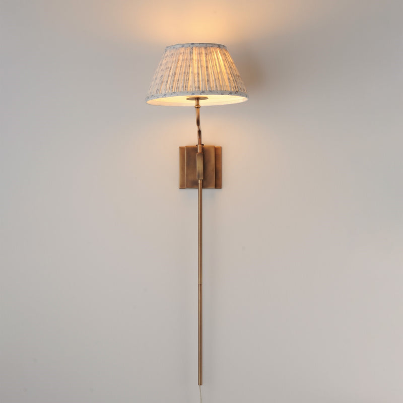 Maxim Lighting Dunbridge 1Lt 39.25" Wall Sconce, Blue Wht/Brs