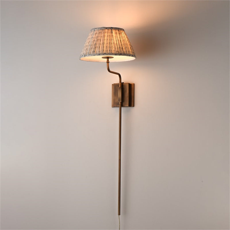Maxim Lighting Dunbridge 1Lt 39.25" Wall Sconce, Blue Wht/Brs