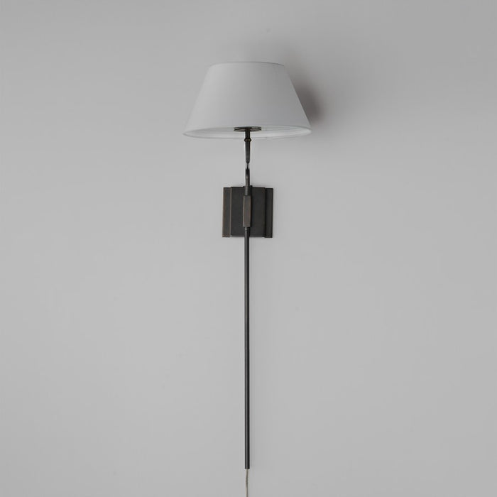 Maxim Lighting Dunbridge 1Lt 39.25" Wall Sconce, Olive Wht/Bronze