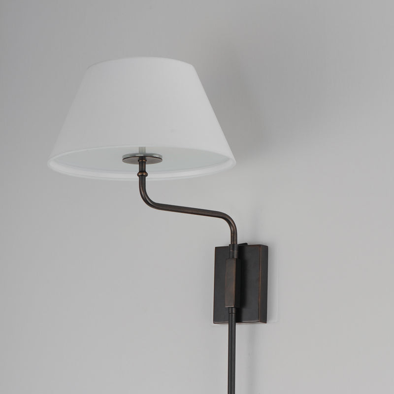 Maxim Lighting Dunbridge 1Lt 39.25" Wall Sconce, Olive Wht/Bronze