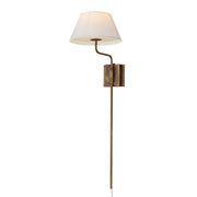 Maxim Lighting Dunbridge 1Lt 39.25" Wall Sconce, Olive Wht/Brs - 18410OFWBR
