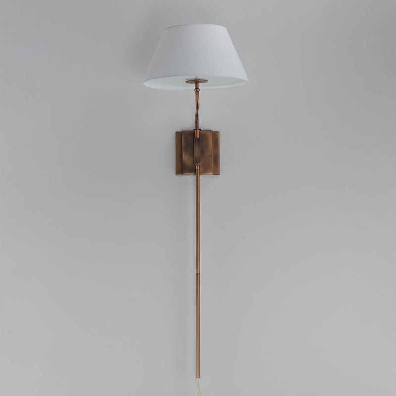 Maxim Lighting Dunbridge 1Lt 39.25" Wall Sconce, Olive Wht/Brs