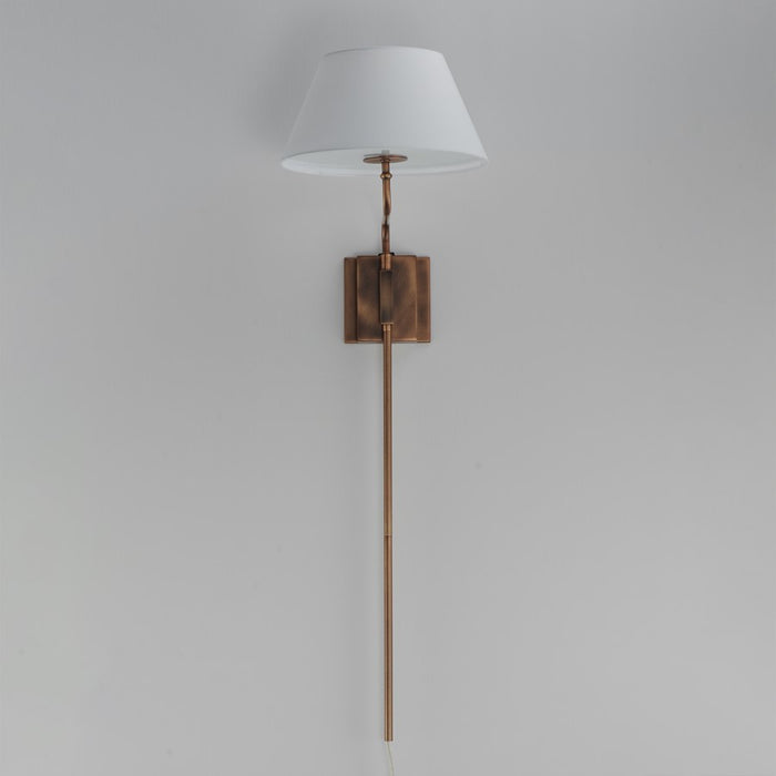 Maxim Lighting Dunbridge 1Lt 39.25" Wall Sconce, Olive Wht/Brs