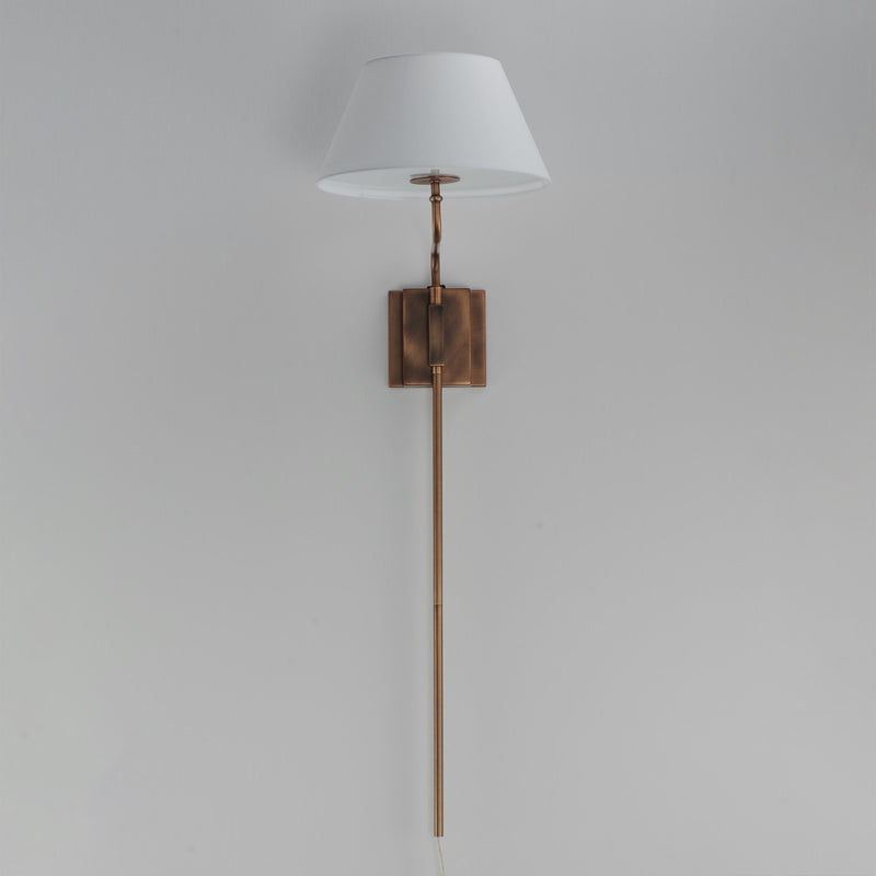 Maxim Lighting Dunbridge 1Lt 39.25" Wall Sconce, Olive Wht/Brs