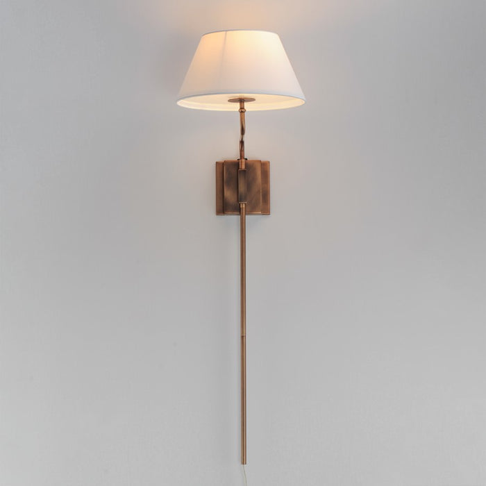 Maxim Lighting Dunbridge 1Lt 39.25" Wall Sconce, Olive Wht/Brs