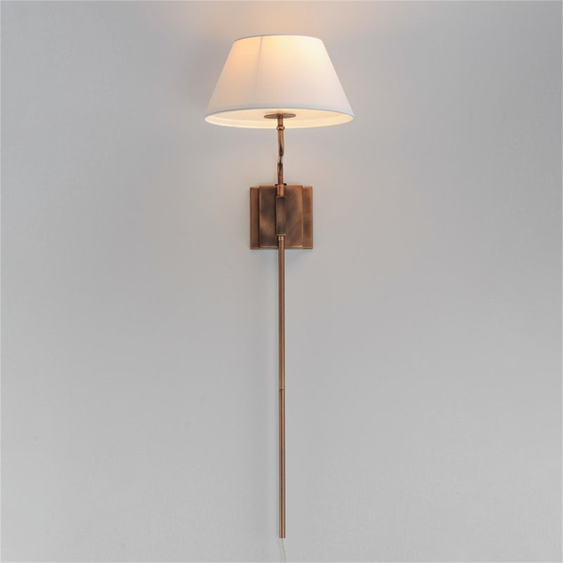 Maxim Lighting Dunbridge 1Lt 39.25" Wall Sconce, Olive Wht/Brs