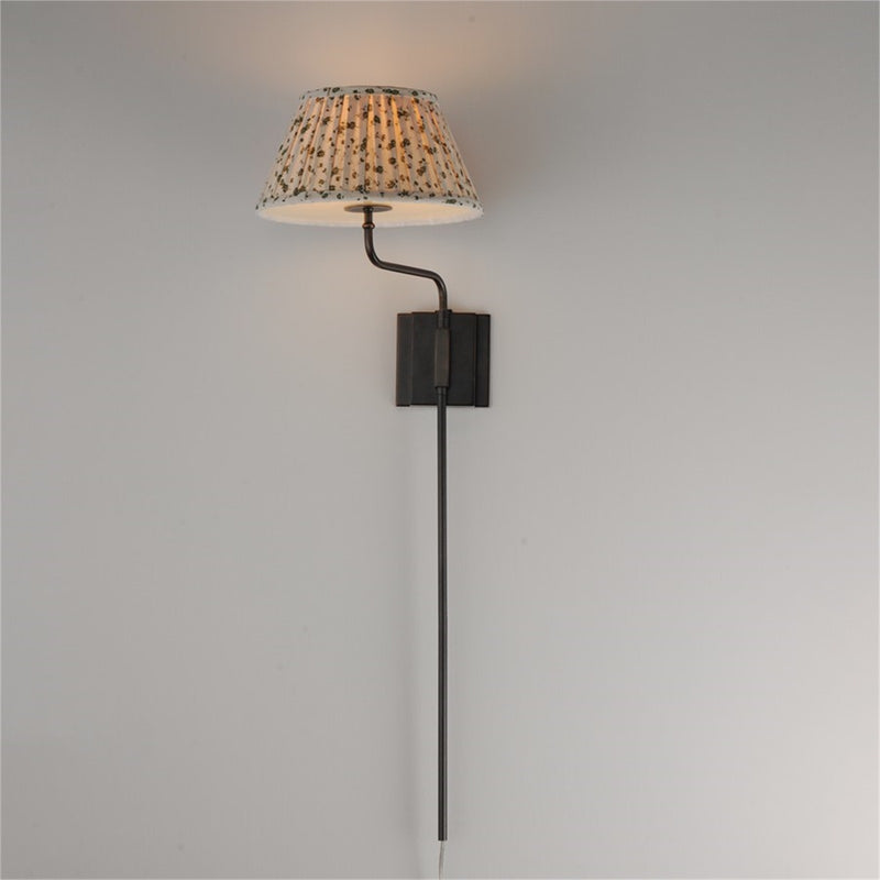 Maxim Lighting Dunbridge 1Lt 39.25" Wall Sconce, Wht/Antique Bronze
