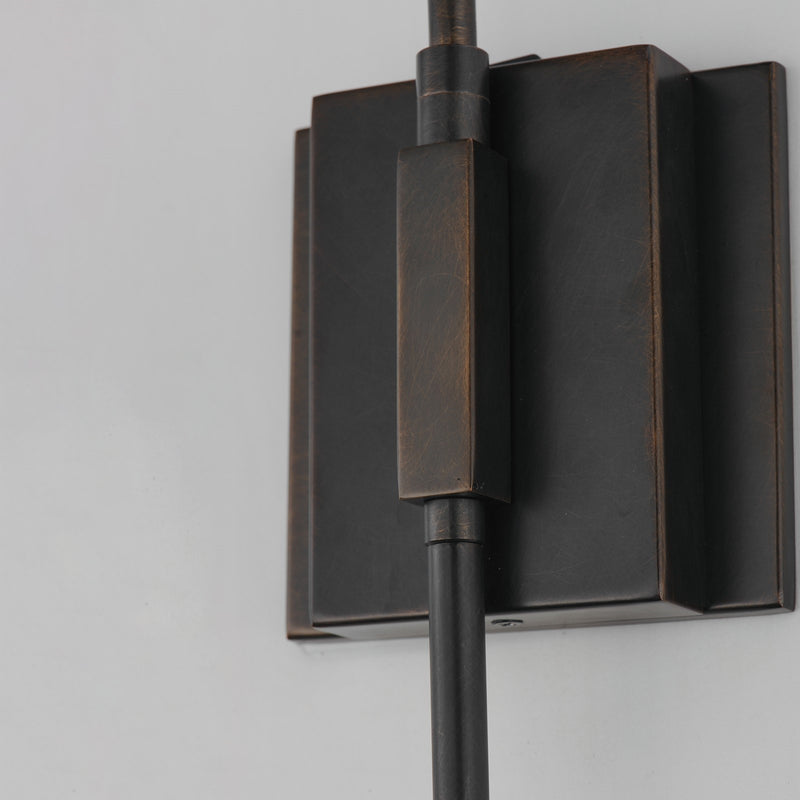 Maxim Lighting Dunbridge 1Lt 39.25" Wall Sconce, Wht/Antique Bronze