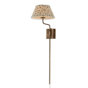 Maxim Lighting Dunbridge 1Lt 39.25" Wall Sconce, Wht/Weathered Brs - 18410OWWBR