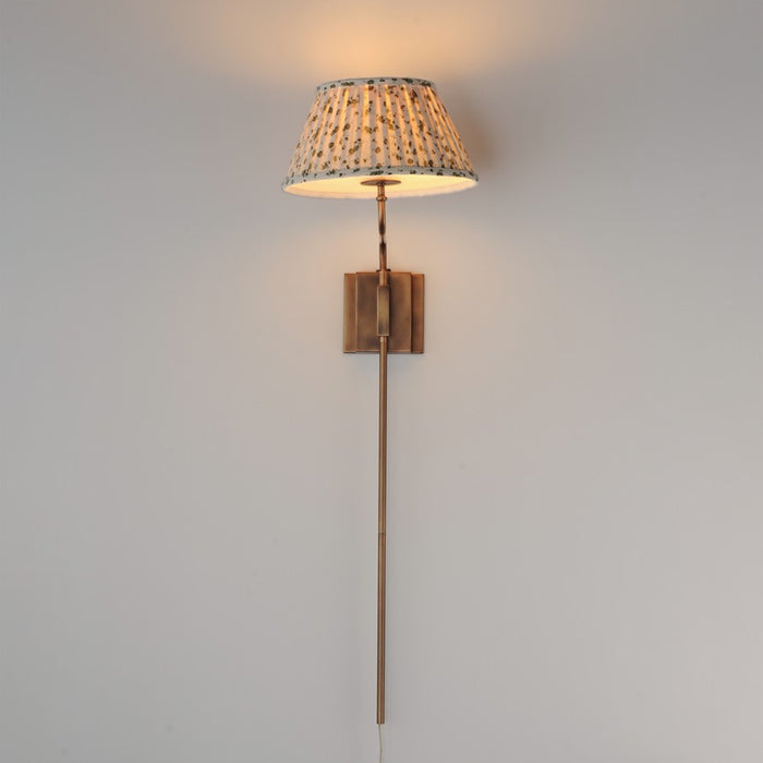 Maxim Lighting Dunbridge 1Lt 39.25" Wall Sconce, Wht/Weathered Brs