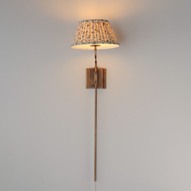 Maxim Lighting Dunbridge 1Lt 39.25" Wall Sconce, Wht/Weathered Brs