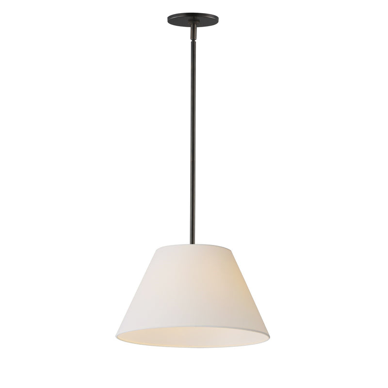 Maxim Lighting Dunbridge 1Lt 9" Single Pendant, Wht/Antique Bronze