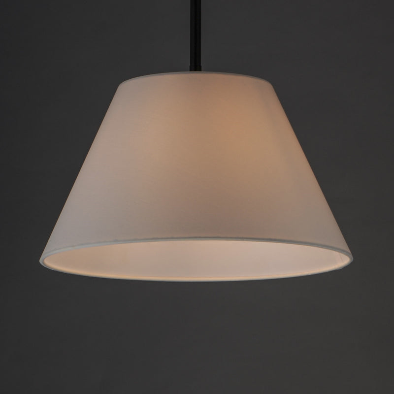Maxim Lighting Dunbridge 1Lt 9" Single Pendant, Wht/Antique Bronze