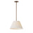 Maxim Lighting Dunbridge 1Lt 9" Single Pendant, Wht/Weathered Brs - 18411OFWBR