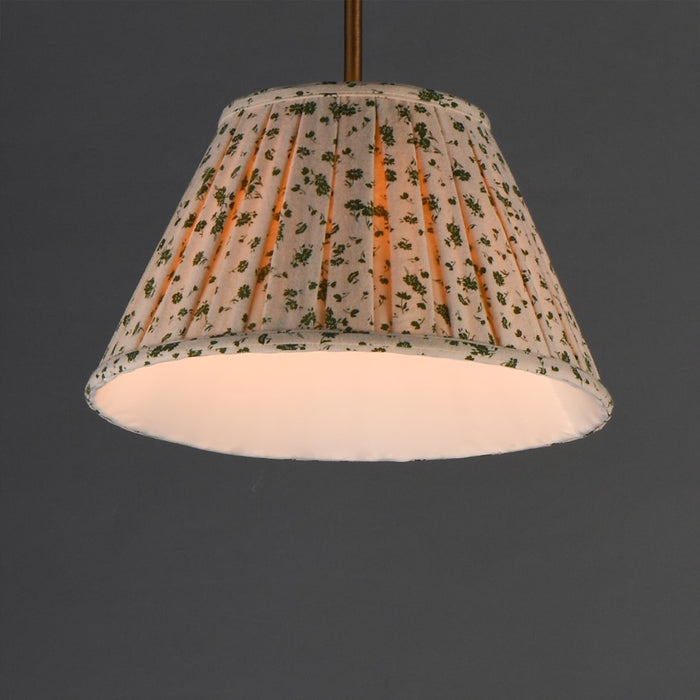 Maxim Lighting Dunbridge 1Lt 9" Single Pendant, Olive Wht/Brs