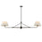 Maxim Lighting Dunbridge 2Lt 11" Linear Pendant, Wht/Antique Bronze - 18412OFANB
