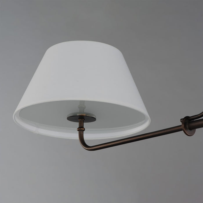 Maxim Lighting Dunbridge 2Lt 11" Linear Pendant, Wht/Antique Bronze