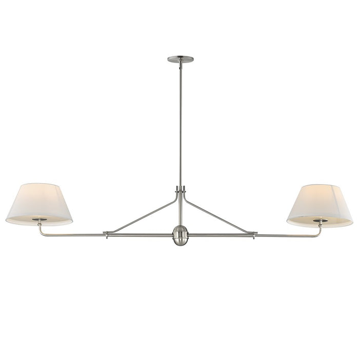 Maxim Lighting Dunbridge 2Lt 11" Linear Pendant, Polished Nickel - 18412OFPN