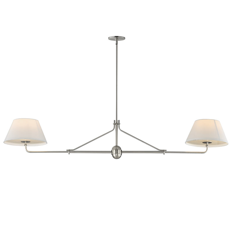 Maxim Lighting Dunbridge 2Lt 11" Linear Pendant, Polished Nickel