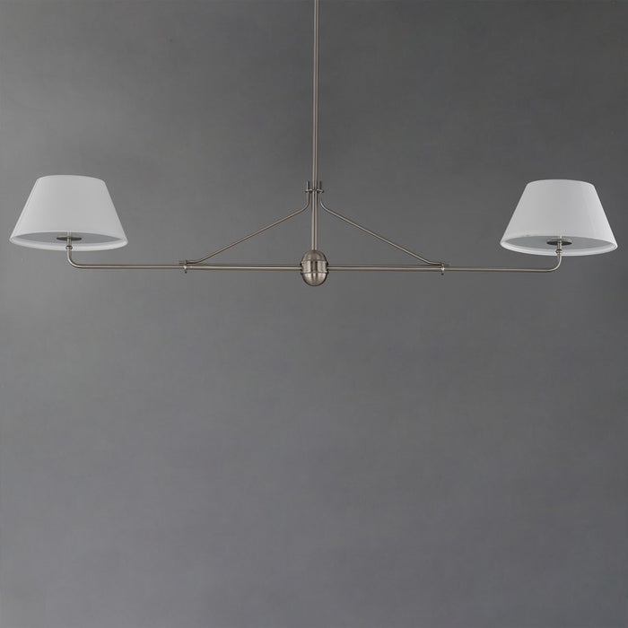 Maxim Lighting Dunbridge 2Lt 11" Linear Pendant, Polished Nickel