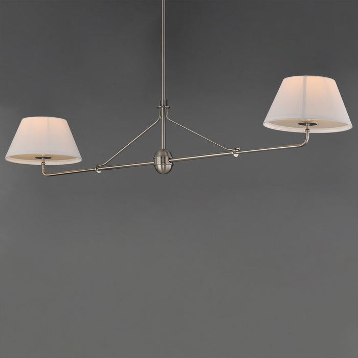 Maxim Lighting Dunbridge 2Lt 11" Linear Pendant, Polished Nickel