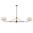 Maxim Lighting Dunbridge 2Lt 11" Linear Pendant, Wht/Weathered Brs - 18412OFWBR