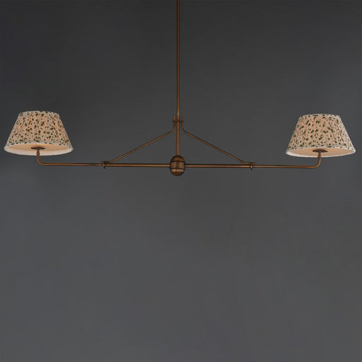Maxim Lighting Dunbridge 2Lt 11" Linear Pendant, Weathered Brass