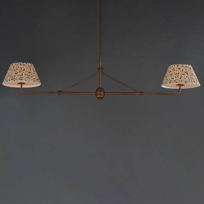 Maxim Lighting Dunbridge 2Lt 11" Linear Pendant, Weathered Brass