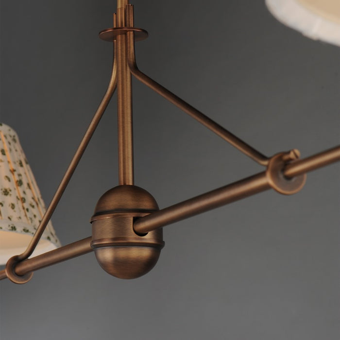 Maxim Lighting Dunbridge 2Lt 11" Linear Pendant, Weathered Brass