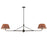 Maxim Lighting Dunbridge 2Lt 11" Linear Pendant, Beige/Bronze - 18412RBANB