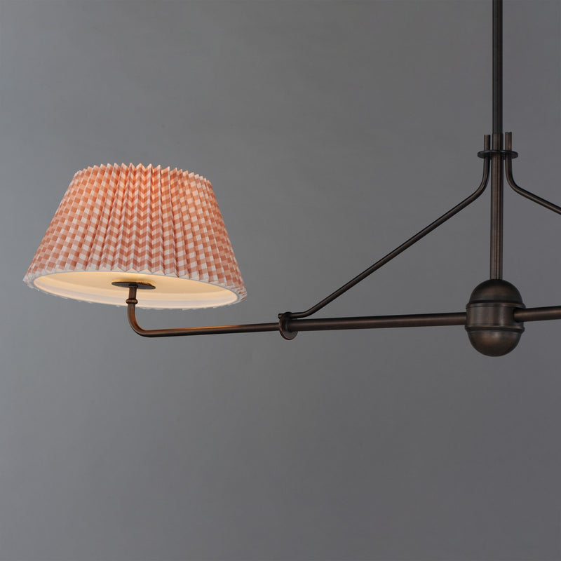 Maxim Lighting Dunbridge 2Lt 11" Linear Pendant, Beige/Bronze
