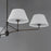 Maxim Lighting Dunbridge 4Lt 11" Linear Pendant, Wht/Antique Bronze