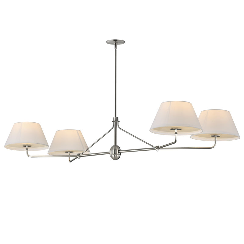 Maxim Lighting Dunbridge 4Lt 11" Linear Pendant, Polished Nickel