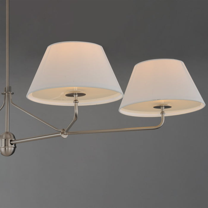 Maxim Lighting Dunbridge 4Lt 11" Linear Pendant, Polished Nickel