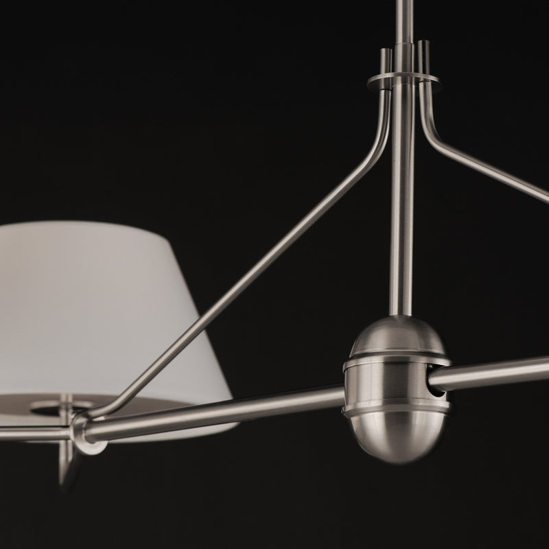Maxim Lighting Dunbridge 4Lt 11" Linear Pendant, Polished Nickel