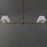 Maxim Lighting Dunbridge 4Lt 11" Linear Pendant, Wht/Weathered Brs