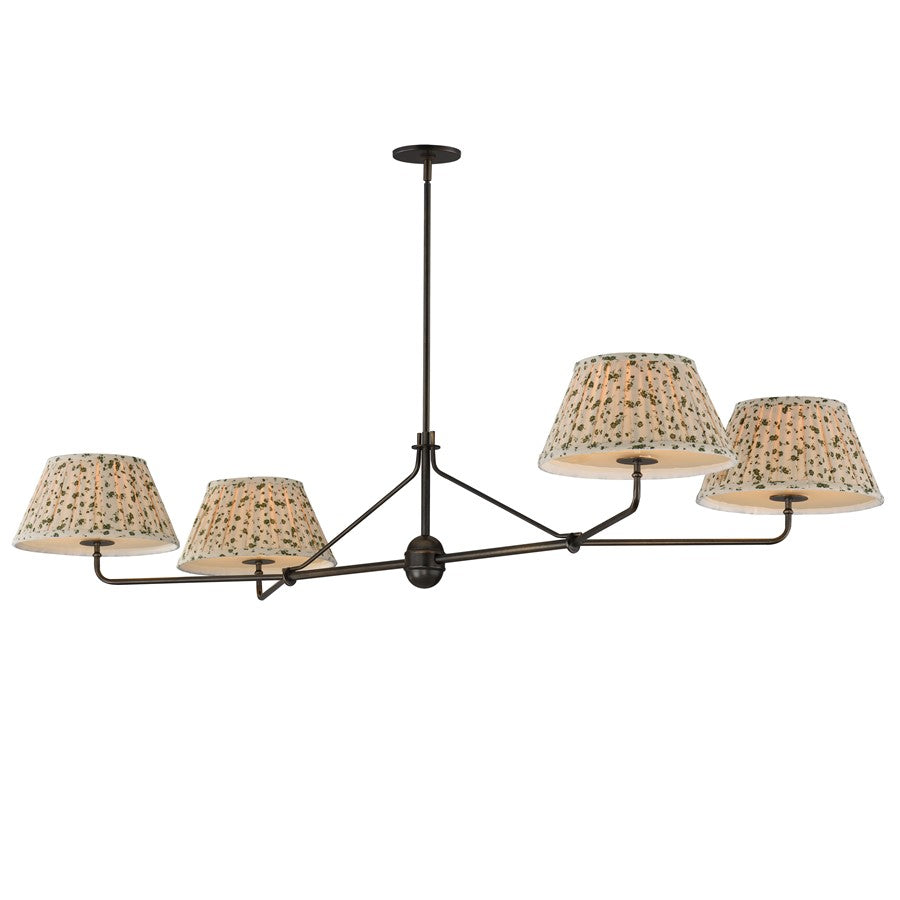 Maxim Lighting Dunbridge 4Lt 11" Linear Pendant, Antique Bronze - 18414OWANB