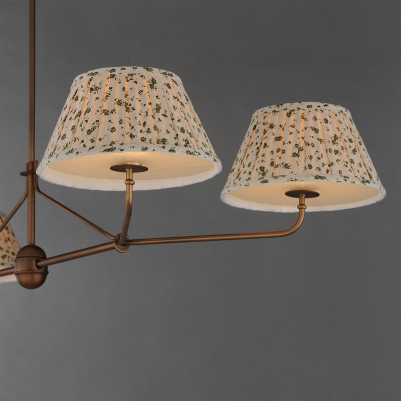 Maxim Lighting Dunbridge 4Lt 11" Linear Pendant, Weathered Brass