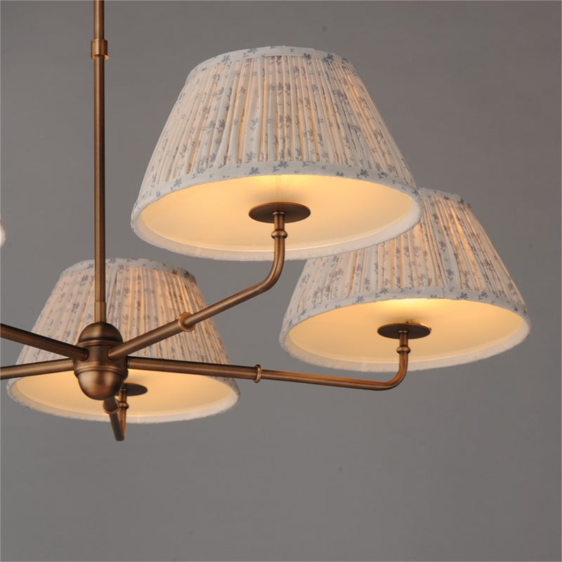 Maxim Lighting Dunbridge 5Lt 10.75" Chandelier, Blue Wht/Brs