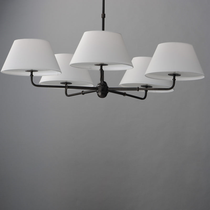 Maxim Lighting Dunbridge 5 Light 10.75" Chandelier, Antique Bronze